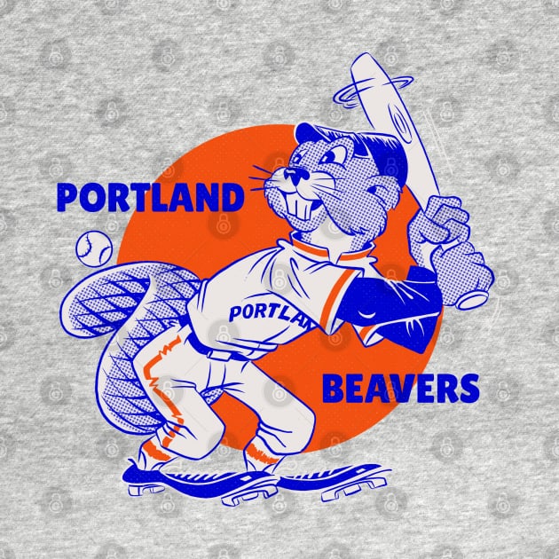 Retro Portland Beavers by LocalZonly